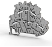 2-х ярусный пружинный быстрозажимной клеммник Klemsan (Push in), 2,5 мм.кв. (серый); PYK2,5-2F 40 шт. 0.0.0.3.307179