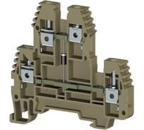 2-х ярусный клеммник Klemsan 4мм.кв., с диодом, (бежевый); PIK4ND-B 20 шт. 0.0.0.3.319220