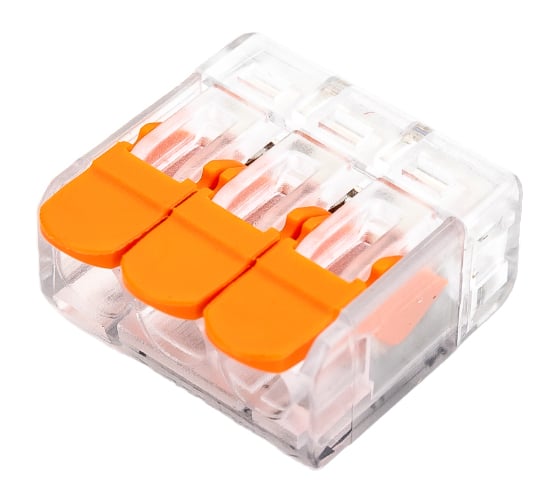 Трехпроводная клемма Gigant 50 шт/уп 0,08-2,5(4)мм² GCT-221-413-50