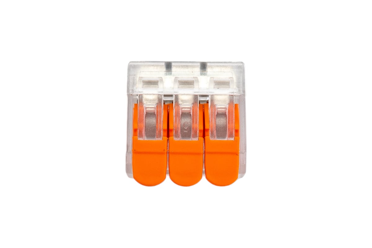 Трехпроводная клемма Gigant 20 шт/уп 0,08-2,5(4)мм² GCT-221-413-20 ...