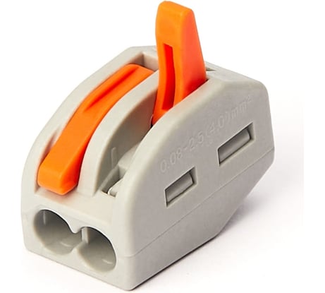 Двухпроводная клемма Gigant 5 шт/уп 0,08-2,5(4)мм² GCT-222-412-5