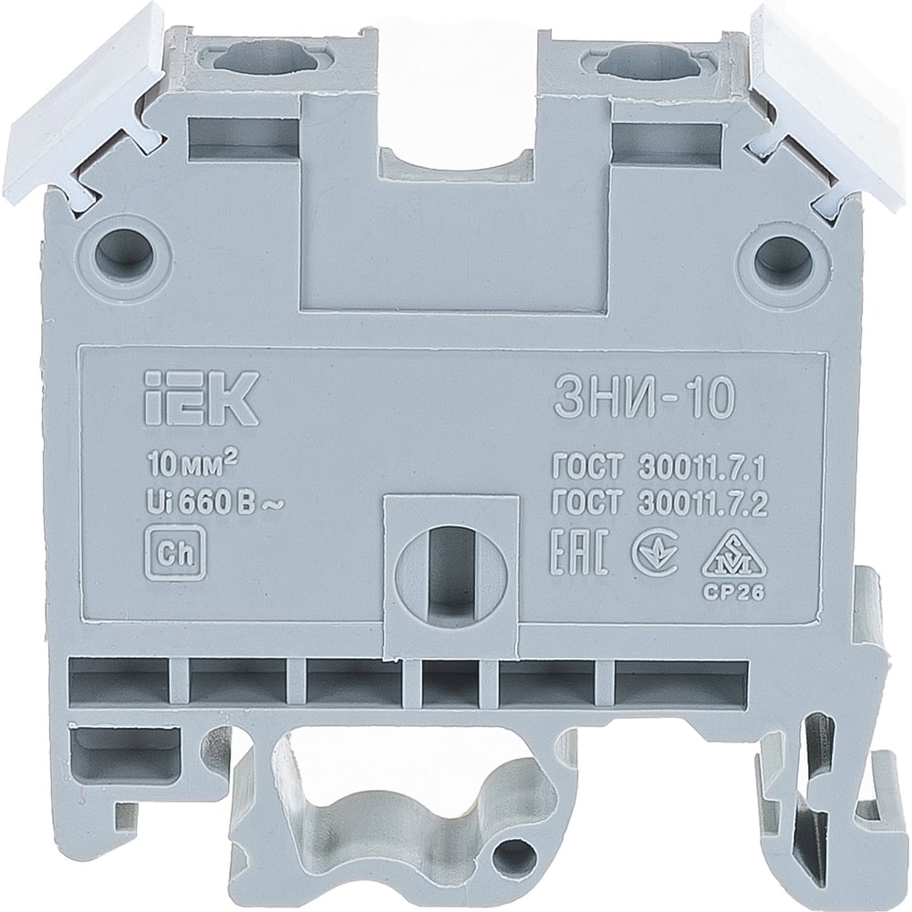 Наборный зажим IEK ЗНИ-10кв.мм JXB70А серый 40 шт YZN10-010-K03 ...