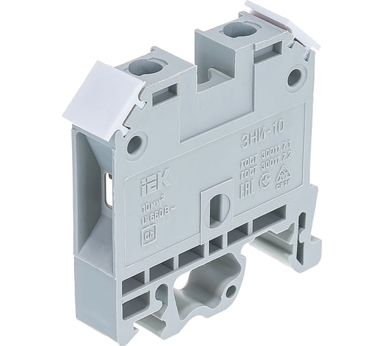Наборный зажим IEK ЗНИ-10кв.мм JXB70А серый 40 шт YZN10-010-K03