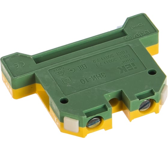 Наборный зажим IEK ЗНИ-10PEN 10кв.мм JXB-земля ИЭК YZN20-010-K52