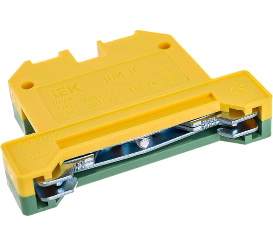 Наборный зажим IEK ЗНИ-10PEN 10кв.мм JXB-земля ИЭК YZN20-010-K52