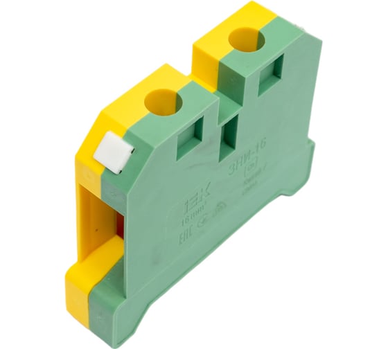 Наборный зажим IEK ЗНИ-16PEN 16кв.мм JXB-земля ИЭК YZN20-016-K52