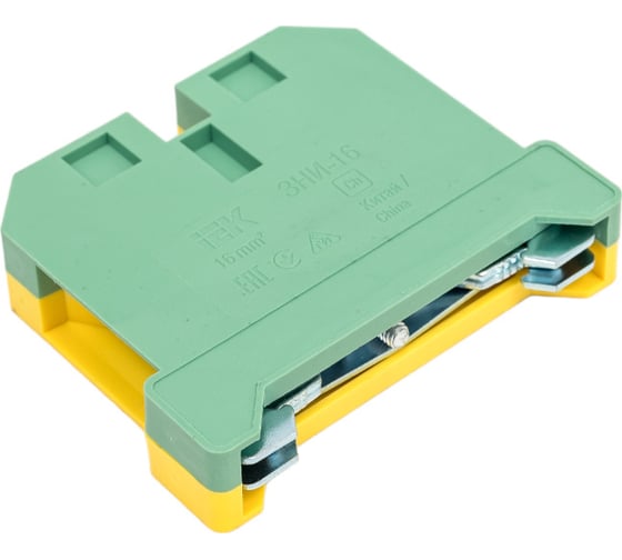 Наборный зажим IEK ЗНИ-16PEN 16кв.мм JXB-земля ИЭК YZN20-016-K52