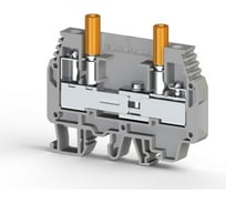 Клеммник Klemsan измерительный с 1-м тест.разъемом, 6мм.кв., (серый); WGO3 50 шт. 0.0.0.3.375693