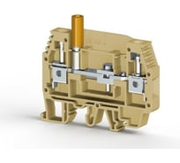 Клеммник Klemsan измерительный с 1-м тест. разъемом, 6мм кв., (бежевый); WGO1 60 шт. 0.0.0.3.370503