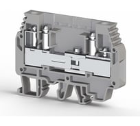 Клеммник Klemsan измерительный с 2-мя тест.разъемами, 6мм.кв., (серый); WGO 3 50 шт. 0.0.0.3.375694