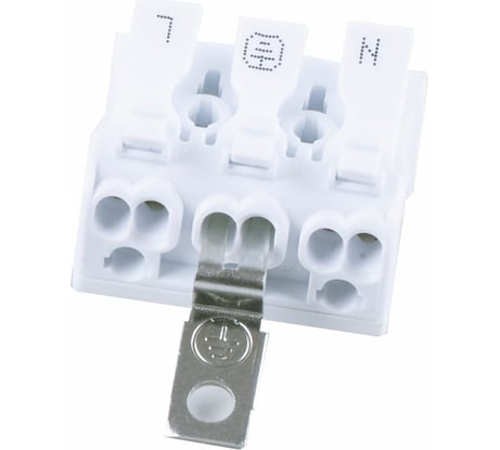 Монтажные пружинные клеммы STEKKER для подключения фазных проводников, 3 полюса, 3 контактные группы (3 ввода, 3 вывода на полюс), LD294-5103 32736