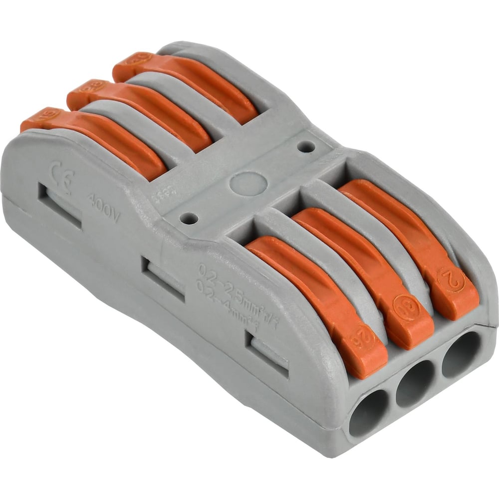 Строительно-монтажная клемма IEK СМК 222-4133 (4шт/упак) UKZ20-4133-004 ...