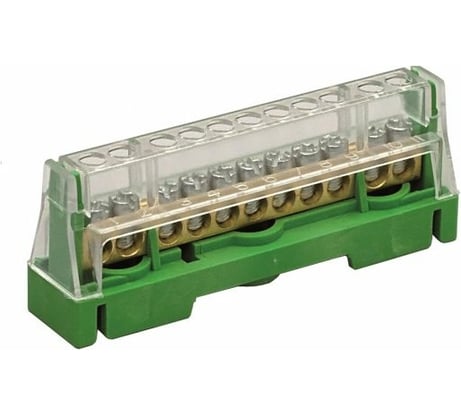 Соединительная клеммная колодка DKC 1р 15x5,3мм. цвет зеленый T1615