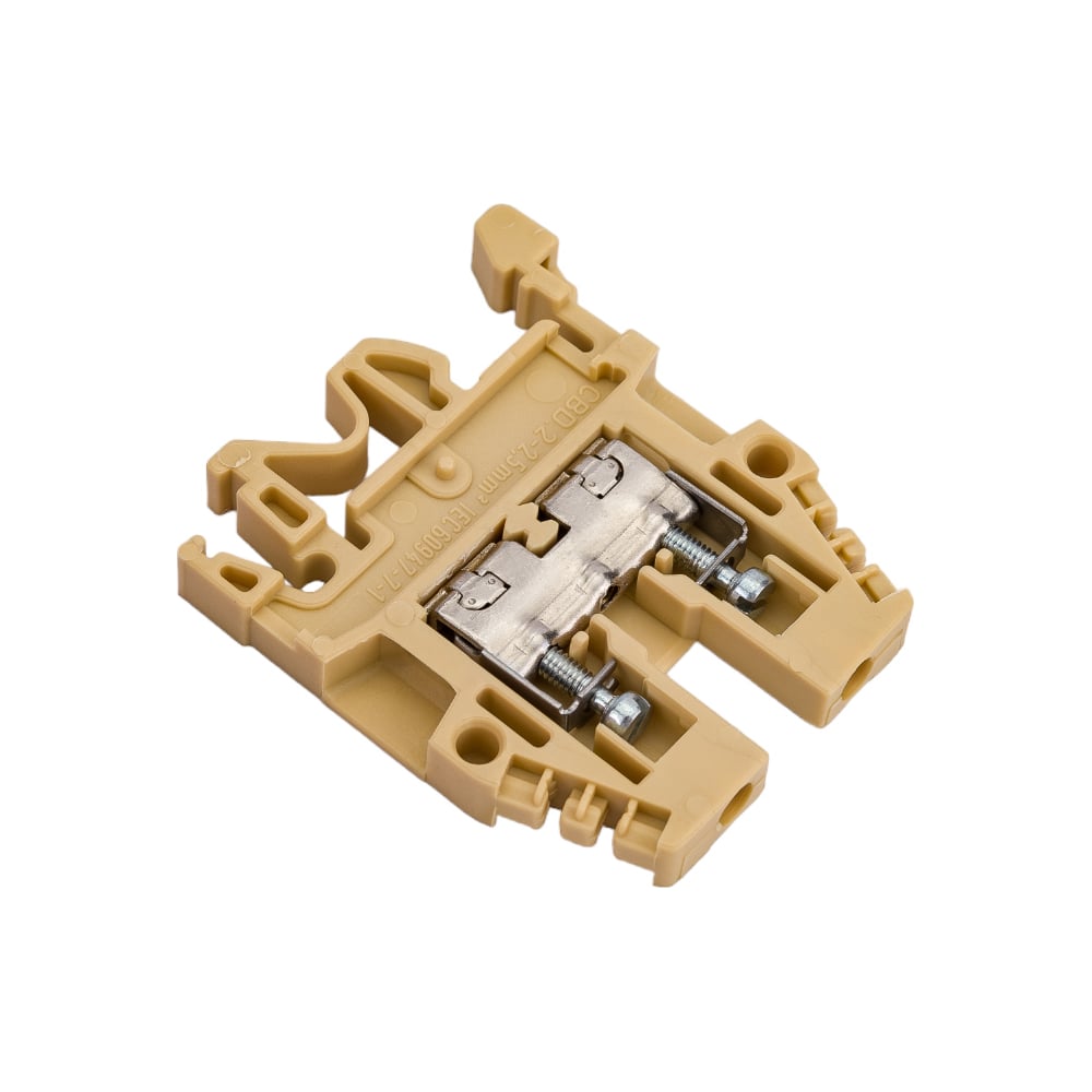 Клемма DKC винт 2.5мм.кв. бежевая термостойкая ZCB110 - выгодная цена ...