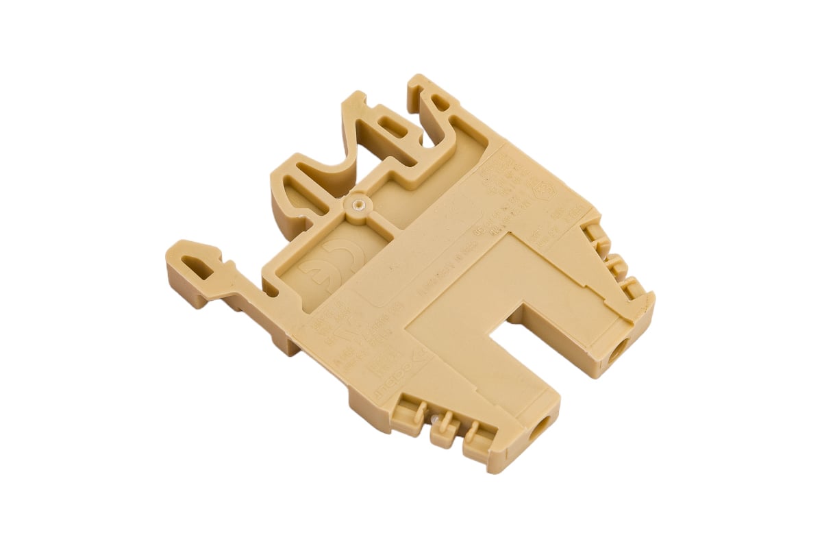 Клемма DKC винт 2.5мм.кв. бежевая термостойкая ZCB110 - выгодная цена ...