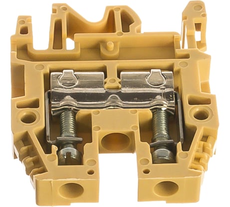 Клемма DKC винт 6мм.кв. бежевая термостойкая ZCB340