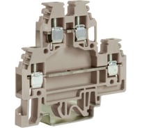 Двухуровневый проходной зажим DKC DAS.4GR серый 2,5 кв.мм ZDS100GR