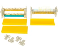 Распределительный блок DKC на DIN-рейку 2р, 125А, 11x6мм, 2x7,5мм, 2x9мм, BD125152