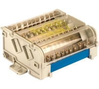 Распределительный блок DKC на DIN-рейку 4р, 125А, 7x6мм, 2x7,5мм, 2x9мм, BD125114