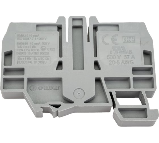 Проходной зажим DKC HMM.10 GR серый 10 кв.мм ZHM330GR