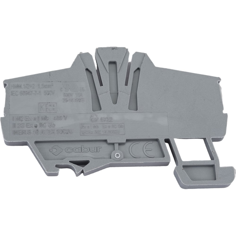 Проходной зажим DKC HMM.1 2 2GR 1,5 кв.мм серый 2 ввод 2 вывода ...