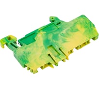 Зажим для заземления, DKC HTE.2 1 2 1 ввод 2 вывода, 2,5 кв.мм желто-зеленый ZHT510