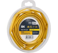 Термоусадочная трубка IEK тту нг-ls 6/3 желтая (2м/упак) UDR12-006-003-002-K05-T