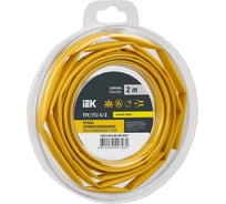 Термоусадочная трубка IEK ТТУ нг-ls 4/2 желтая (2м/упак) UDR12-004-002-002-K05-T