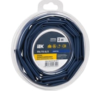 Термоусадочная трубка IEK ТТУ нг-ls 6/3 синяя (2м/упак) UDR12-006-003-002-K07-T