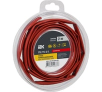 Термоусадочная трубка IEK ТТУ нг-ls 2/1 красная (2м/упак) UDR12-002-001-002-K04-T