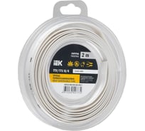 Термоусадочная трубка IEK ТТУ нг-ls 8/4 белая (2м/упак) UDR12-008-004-002-K01-T