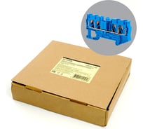 Пружинный 4-проводной проходной зажим STEKKER ЗНИ - 4 ,jxb pt 4 , синий ld574-2-40, 49254