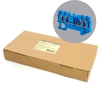 Пружинный 4-проводной проходной зажим STEKKER ЗНИ - 2,5 ,jxb pt 2,5 , синий ld574-2-25, 49253