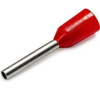 Штыревой втулочный изолированный наконечник НШВИ Engard 0,5-8 цвет красный (1 пакет/50 шт.) NSHvI-0,5-8-R