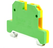 Наборный изолированный винтовой зажим STEKKER Ld551-4-25 зни 2,5 мм2 (jxb 2,5), желтый, зеленый, 50 штук в упаковке 49486