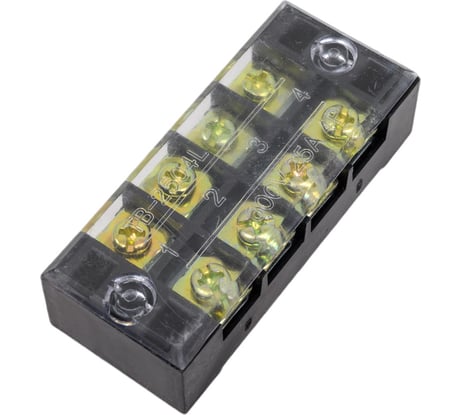 Блок зажимов Электротехник Тв-2504, 25а, 4 клеммные пары, ip30 ET522085