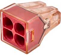 Соединительная клемма Electrodeel 4-контактная (6шт) диапазон сечений 1,5-4,0 мм2. номинальный ток/напряжение: 32а/400в.упаковка: блистер ED 773-604-b6