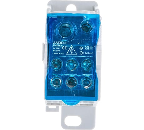 Распределительный блок на DIN-рейку ANDELI РБ-160 1П 160А ADL16-312