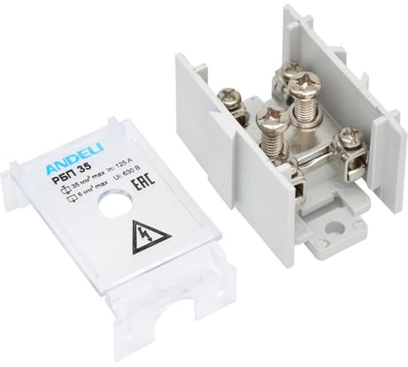Распределительный проходной блок ANDELI РБП-35 125/50A ADL16-399