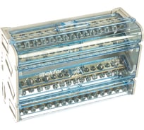 Шина Tekfor нулевая в корпусе на DIN-рейку SNK-2-4-15 06-09-006