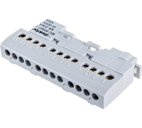 Шина Tekfor нулевая изолированная KSN-6-6x9-12 GREY 06-07-008