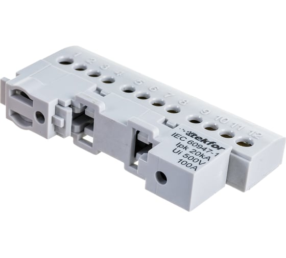 Шина Tekfor нулевая изолированная KSN-6-6x9-12 GREY 06-07-008