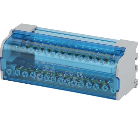 Шины на DIN-рейку ЭРА NO-224-14 в корпусе ШНК 2х15 L+PEN Б0043932