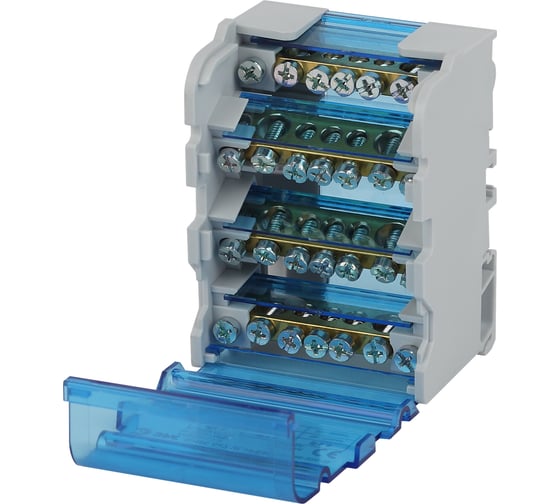 Шины на DIN-рейку ЭРА NO-224-15 в корпусе ШНК 4х7 3L+PEN Б0043933