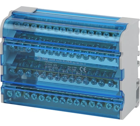 Шины на DIN-рейку ЭРА NO-224-17 в корпусе ШНК 4х15 3L+PEN Б0043935