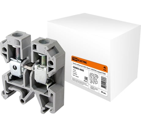 Наборный зажим TDM ELECTRIC ЗНИ-10мм2 JXB70А серый SQ0803-0005