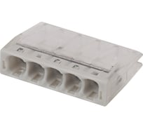 Компактная клемма СМК ЭРА NO-224-37 с пастой серии 245, 5 отверстий, 0,5-2,5 мм2 Б0043955