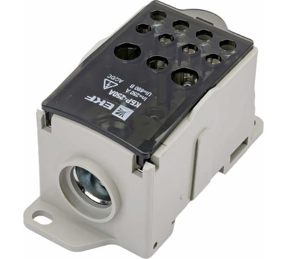 Распределительный блок EKF КБР на DIN-рейку и монтажную панель, 250A, PROxima plc-kbr250