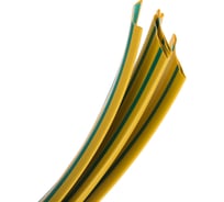 Трубка КВТ ТНТнг-30/15 желто-зеленая нарезка 1м 72439