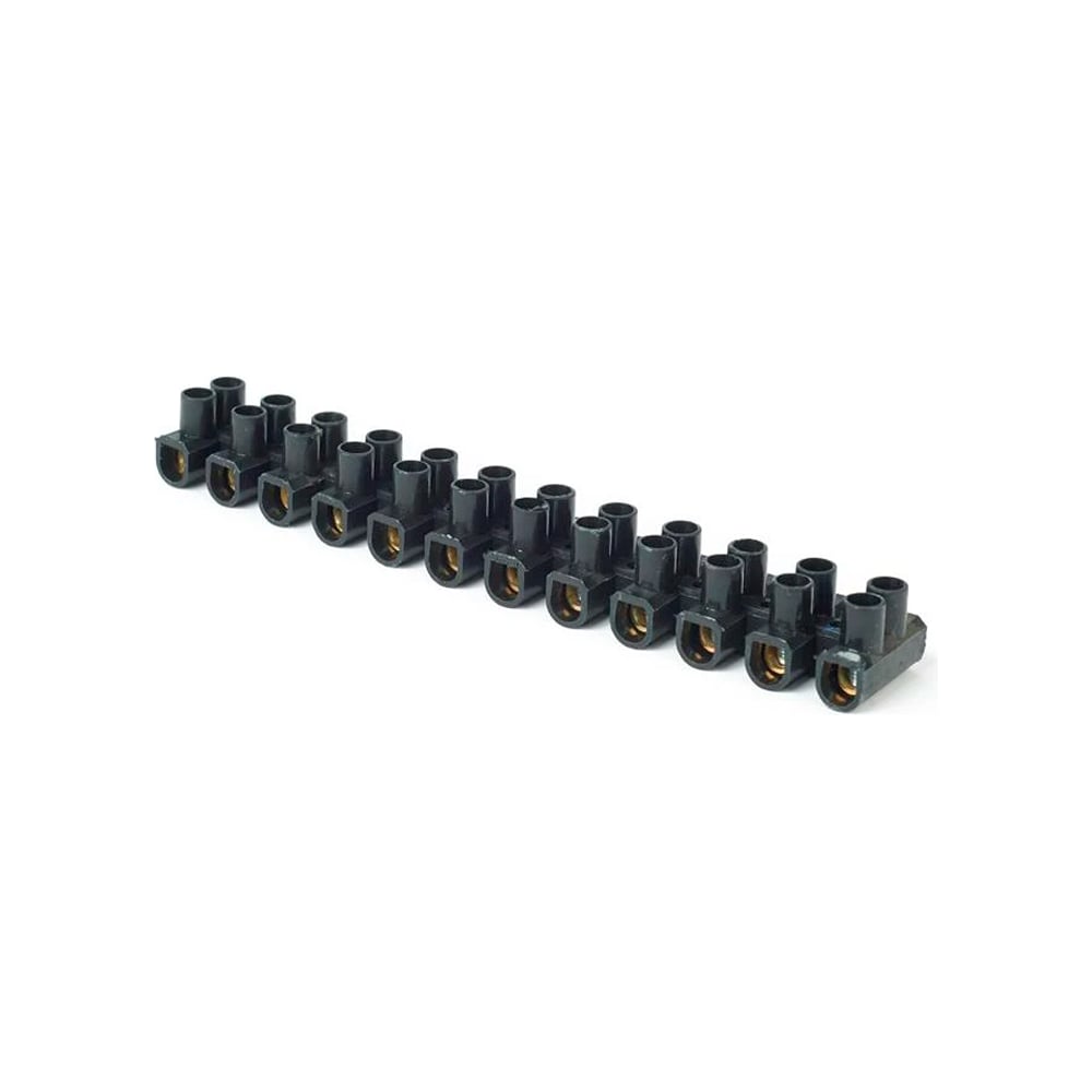 Винтовой зажим HLT ЗВИ-6 полипропилен, 0.75-4мм², 12пар, 100С, черный ...